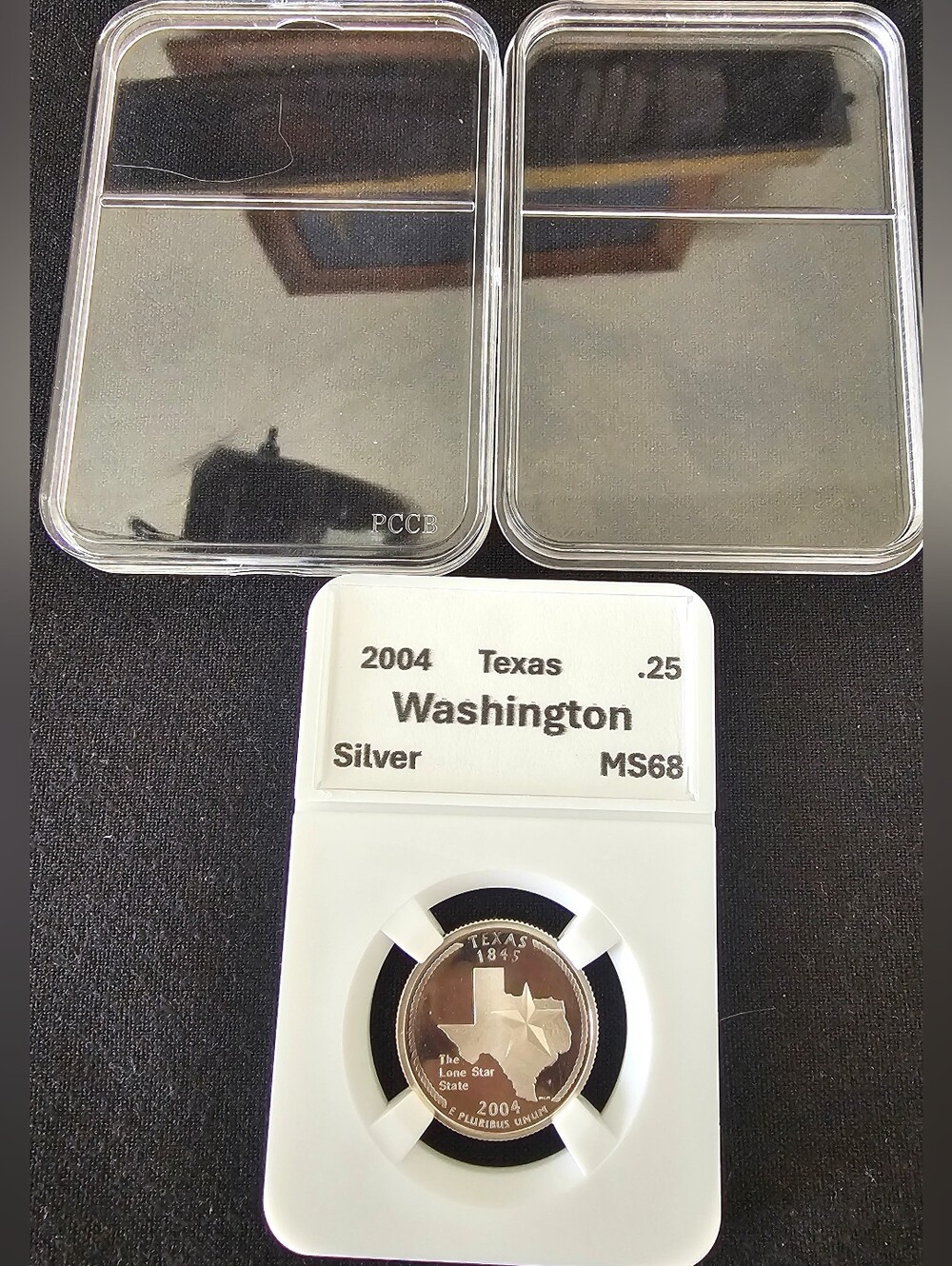 2004-S Silver Proof Texas State Quarter In MS Condition